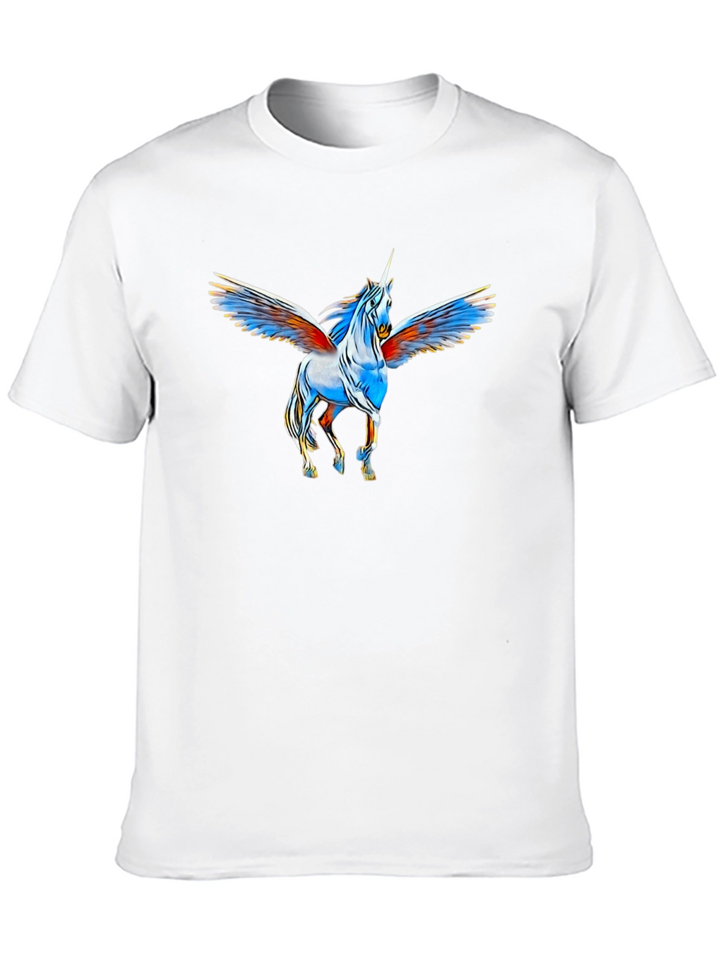 Unicorn Pegasus Graphic Black T-Shirt