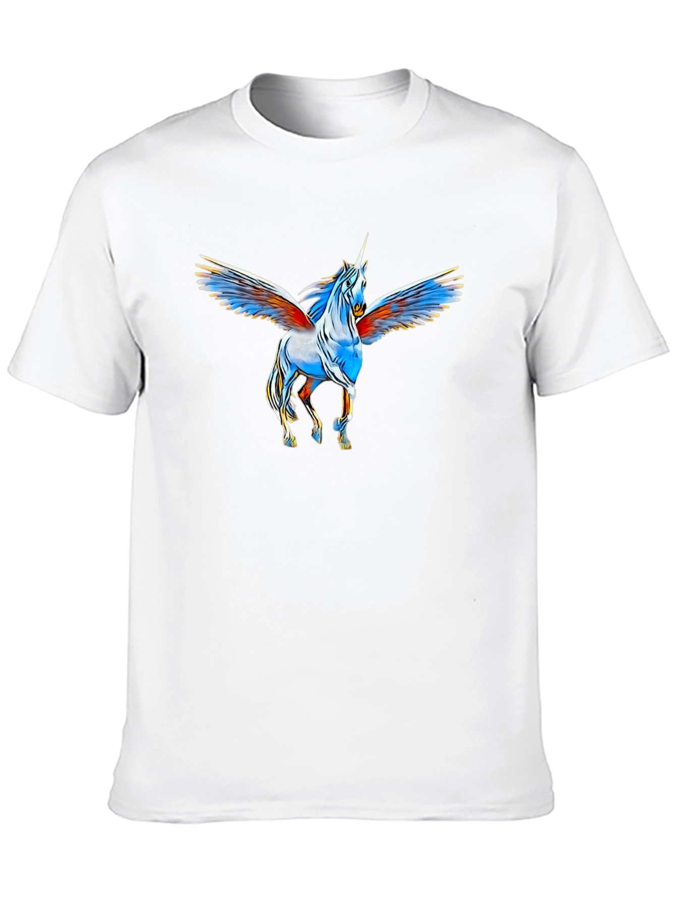 Unicorn Pegasus Graphic Black T-Shirt
