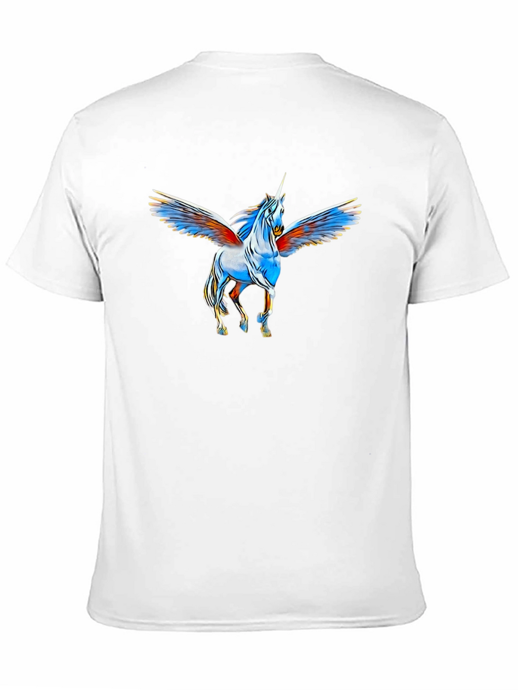 Unicorn Pegasus Graphic Black T-Shirt