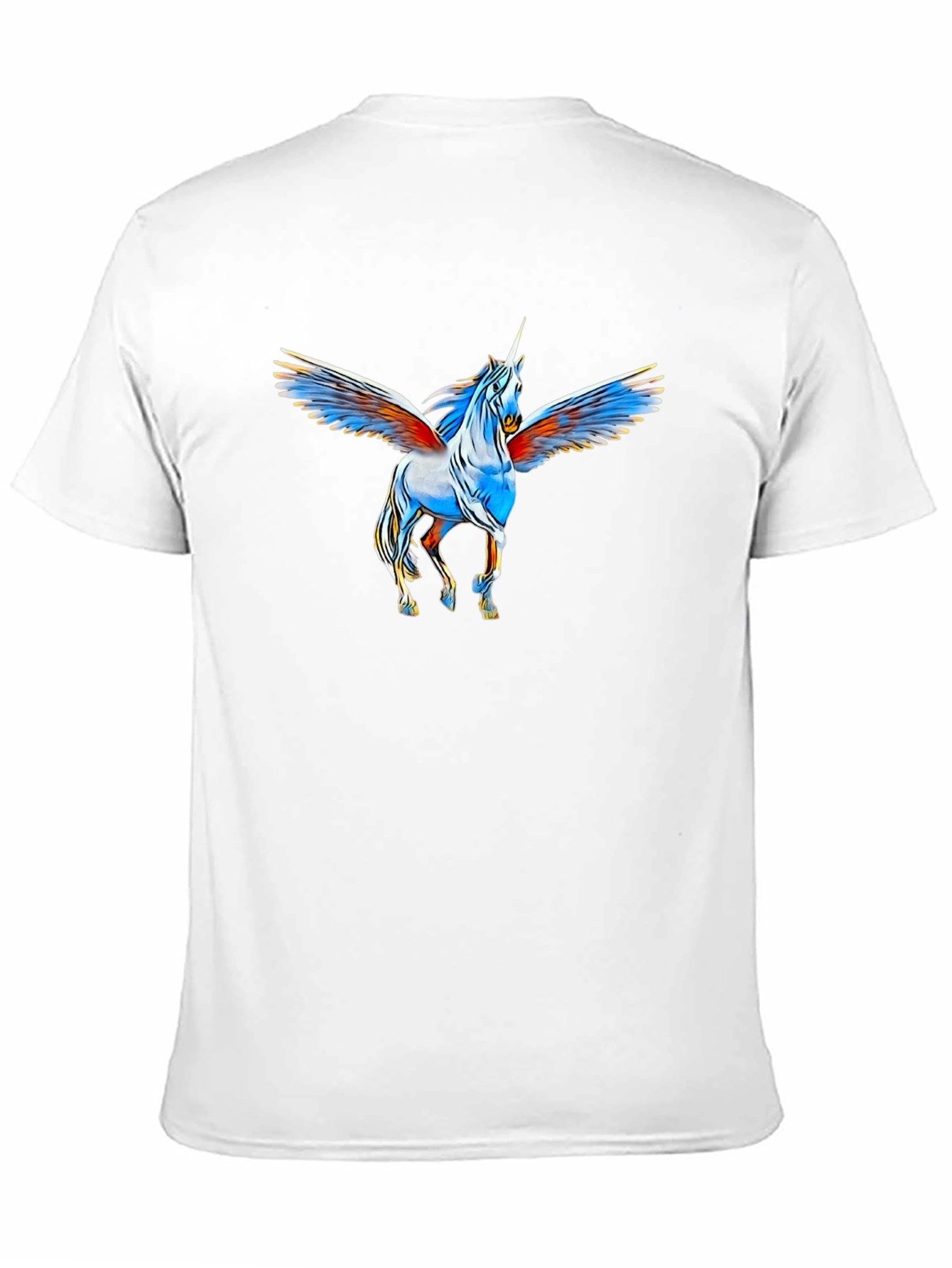 Unicorn Pegasus Graphic Black T-Shirt