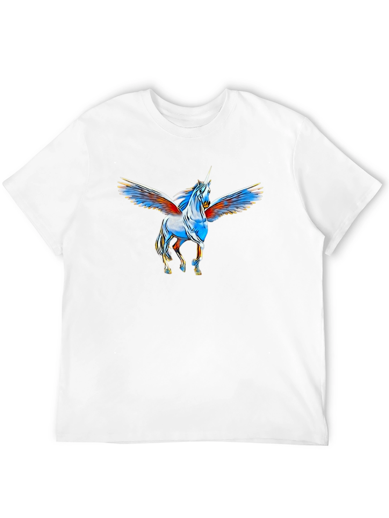 Unicorn Pegasus Graphic Black T-Shirt