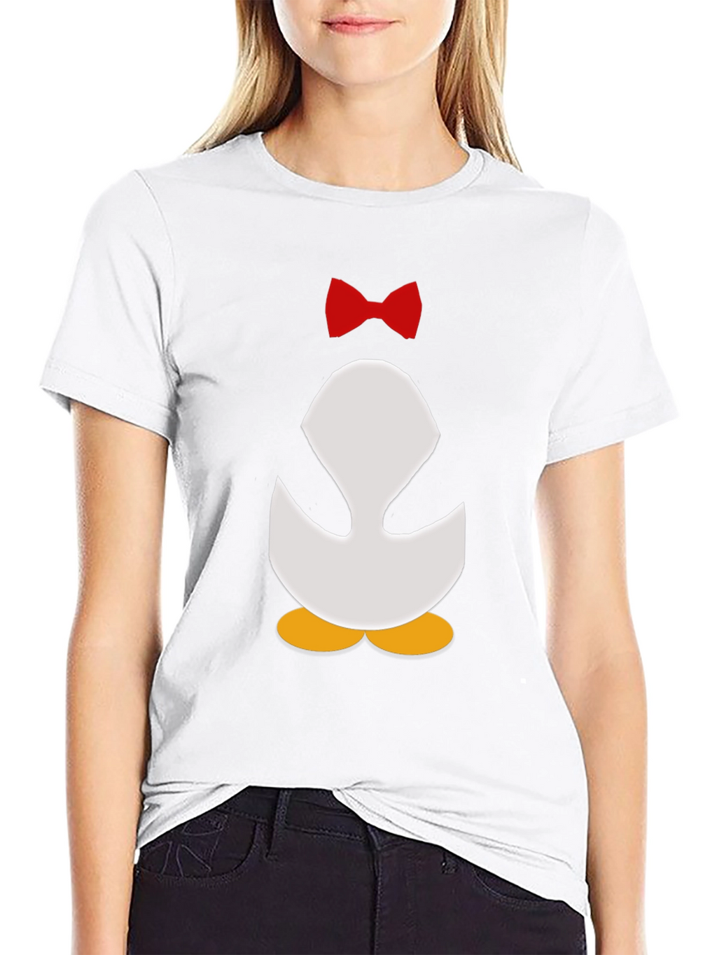 Penguin Bowtie Graphic Tee - Mens Black T-Shirt