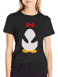 Penguin Bowtie Graphic Tee - Mens Black T-Shirt