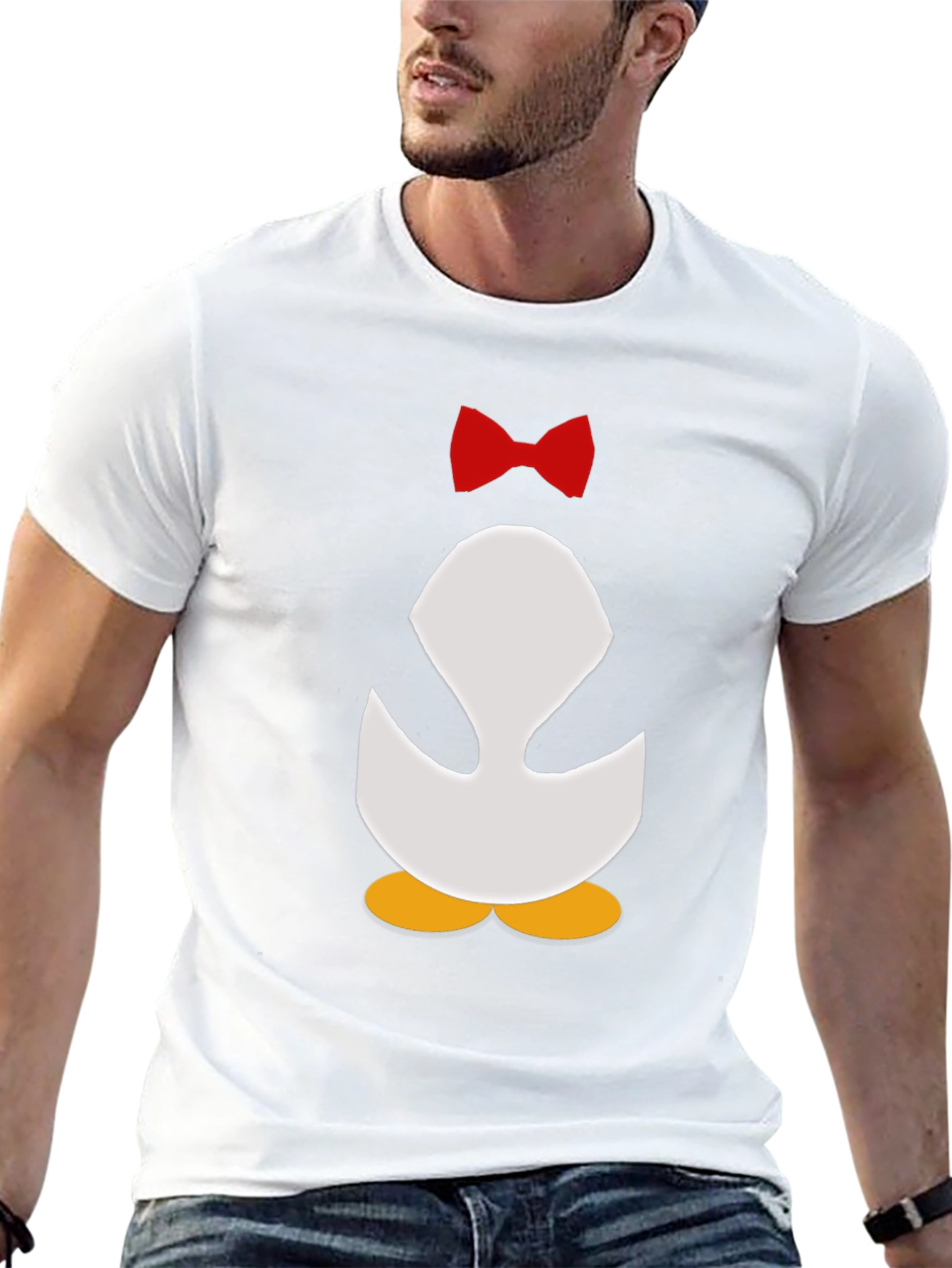 Penguin Bowtie Graphic Tee - Mens Black T-Shirt