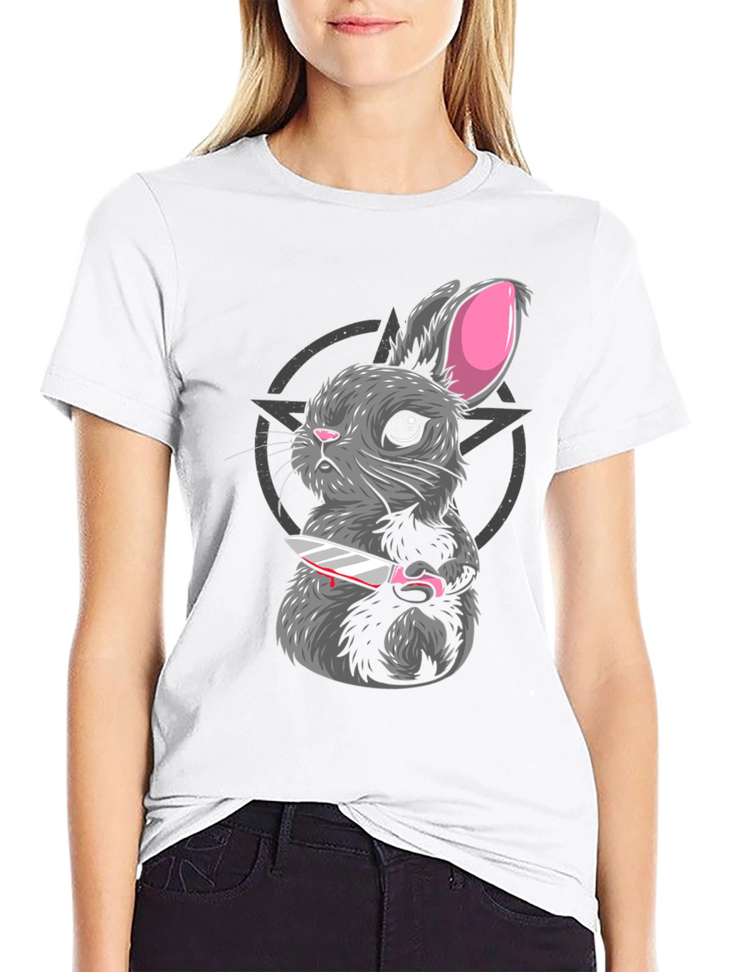 Creepy Cute Rabbit Graphic Tee