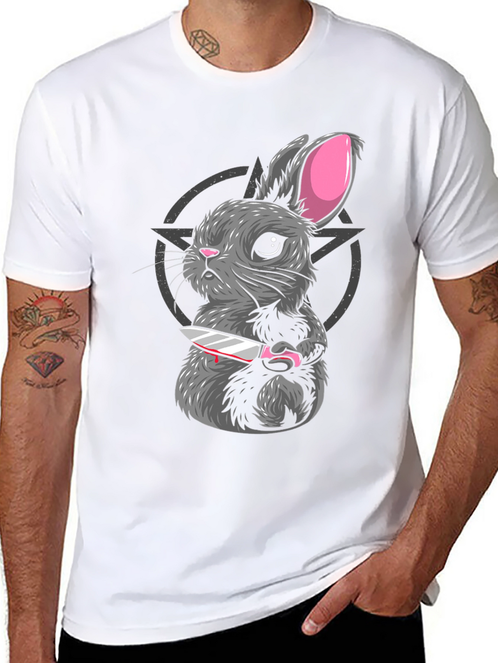 Creepy Cute Rabbit Graphic Tee