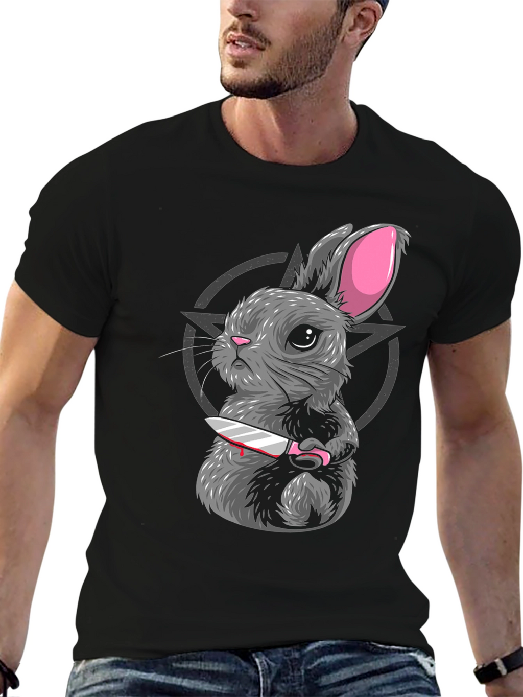 Creepy Cute Rabbit Graphic Tee