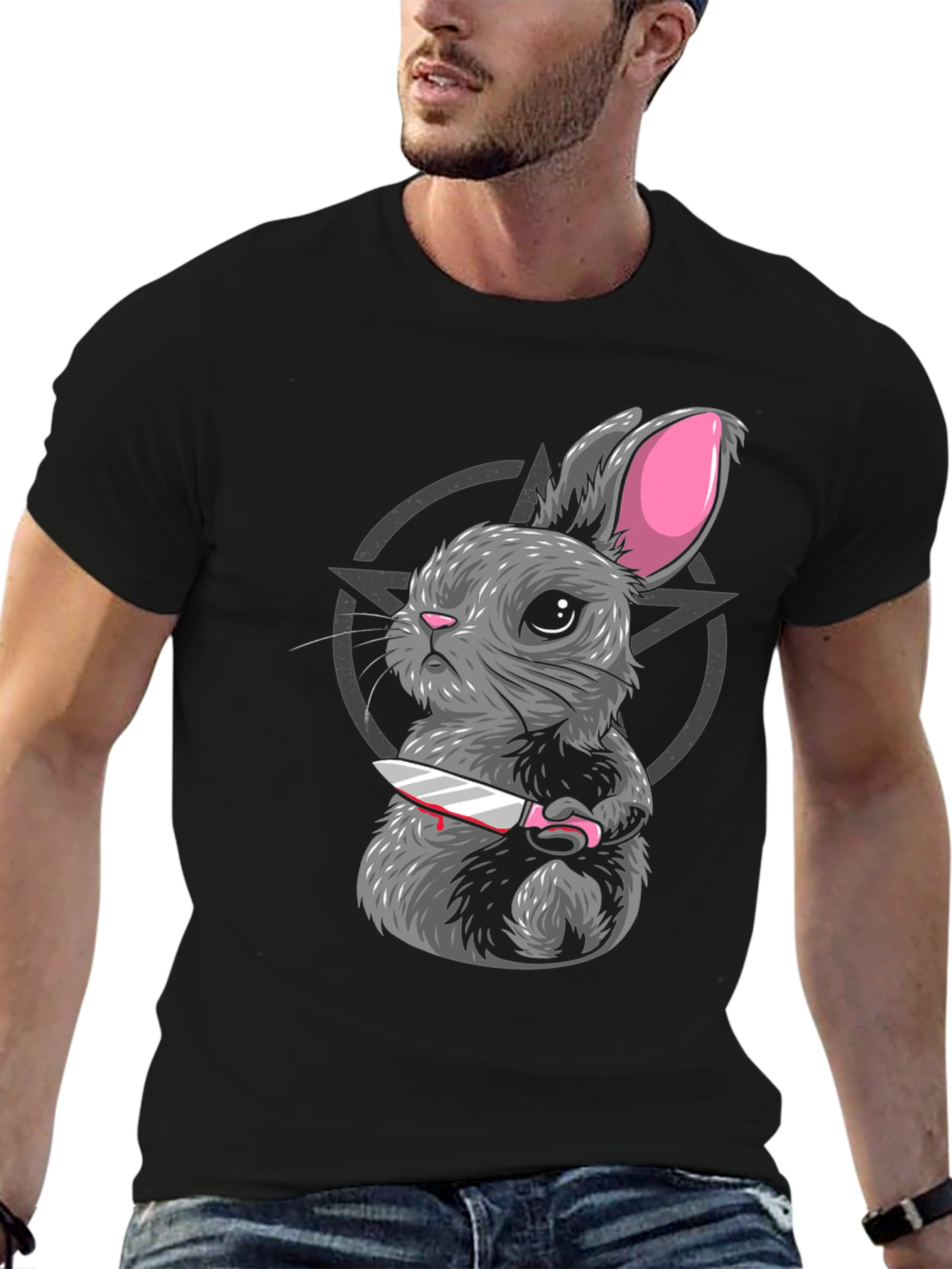 Creepy Cute Rabbit Graphic Tee