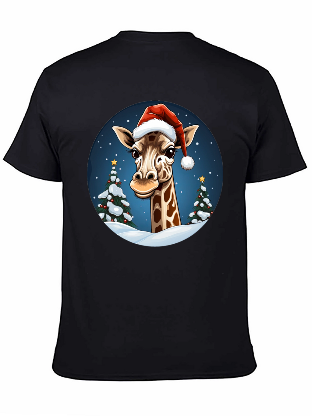 Festive Giraffe Christmas T-Shirt