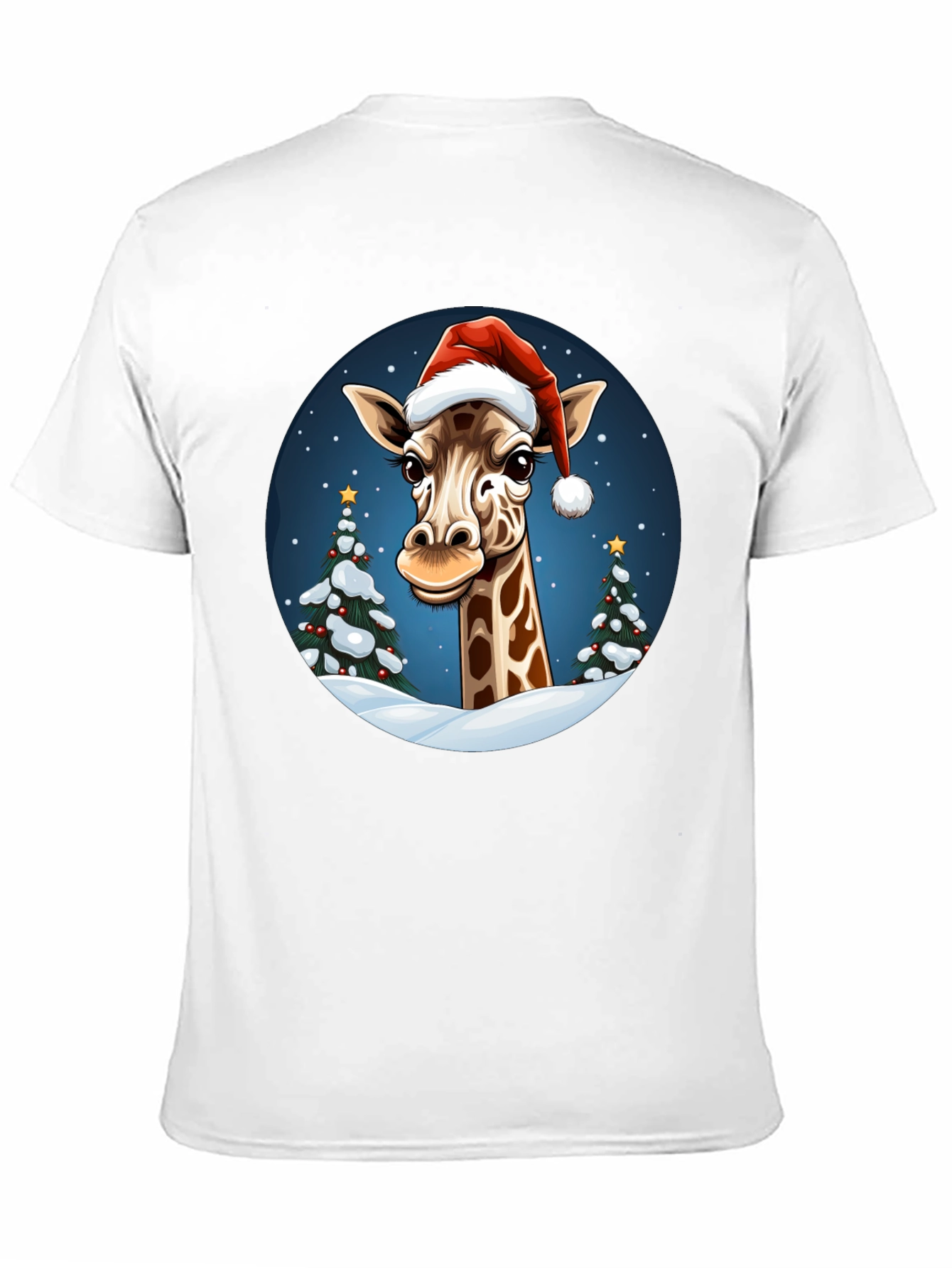Festive Giraffe Christmas T-Shirt