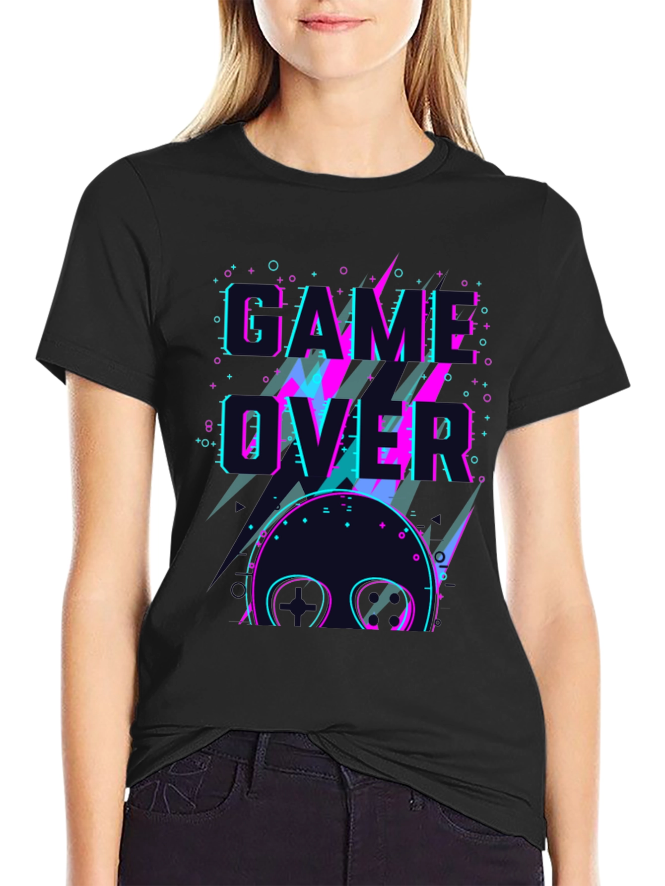 Game Over Graphic Tee - Retro Gamer Style