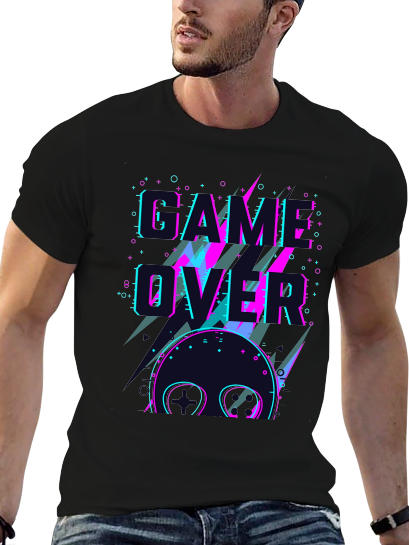 Game Over Graphic Tee - Retro Gamer Style