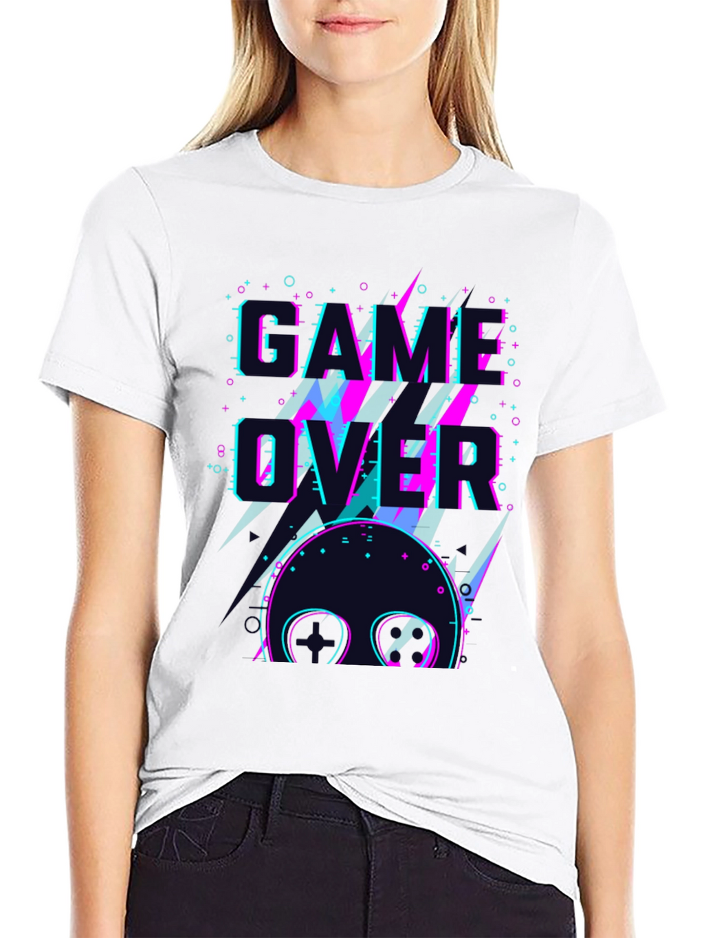 Game Over Graphic Tee - Retro Gamer Style