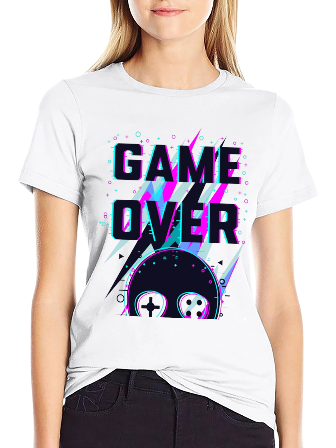 Game Over Graphic Tee - Retro Gamer Style