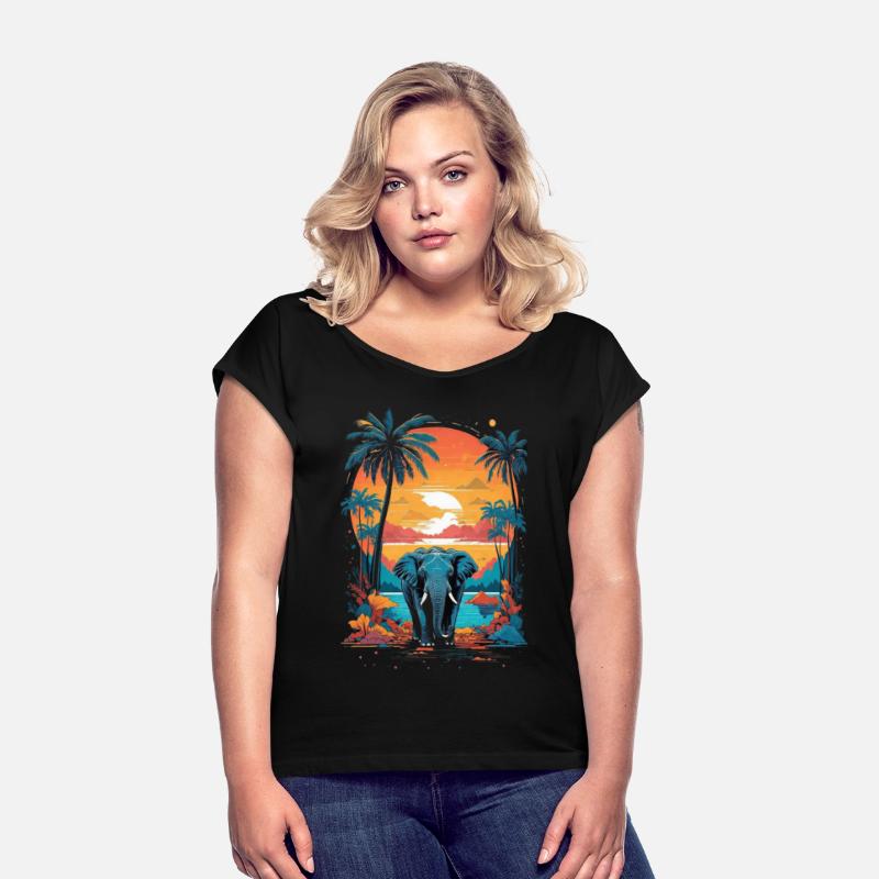 Urban Jungle Majesty: Colorful Elephant