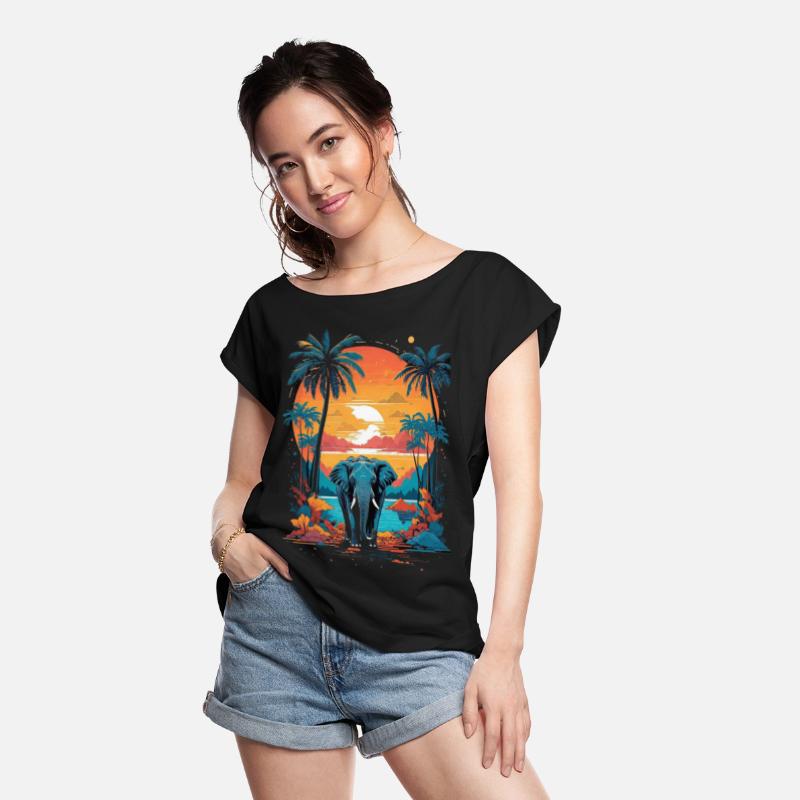 Urban Jungle Majesty: Colorful Elephant