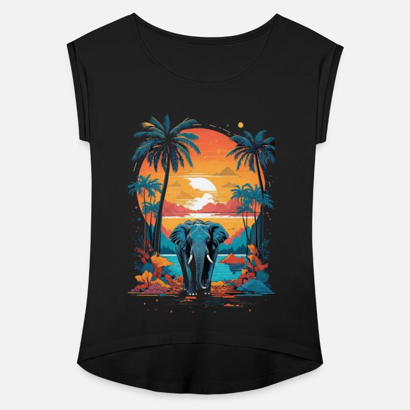Urban Jungle Majesty: Colorful Elephant