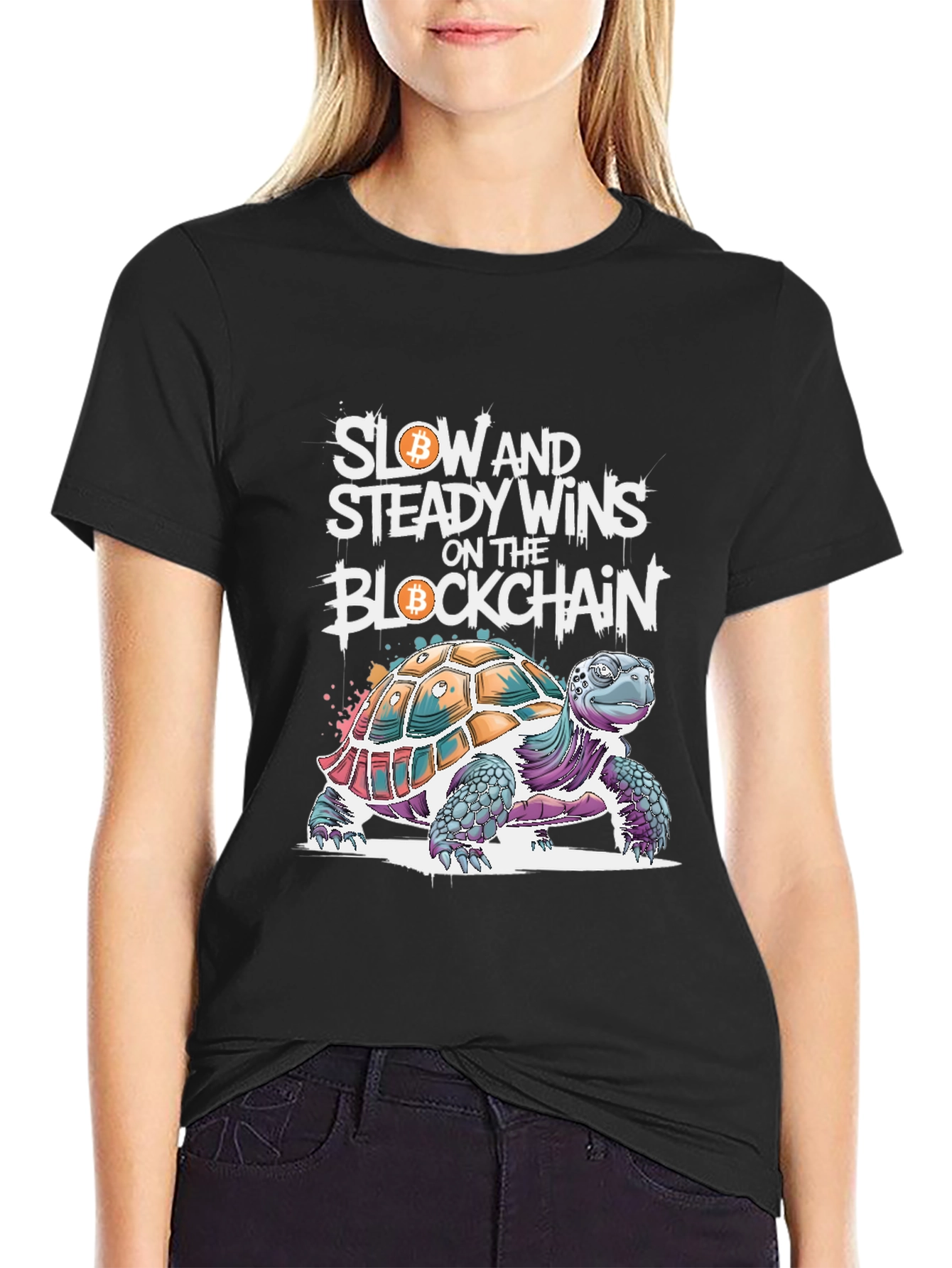 Bitcoin Blockchain Turtle T-Shirt