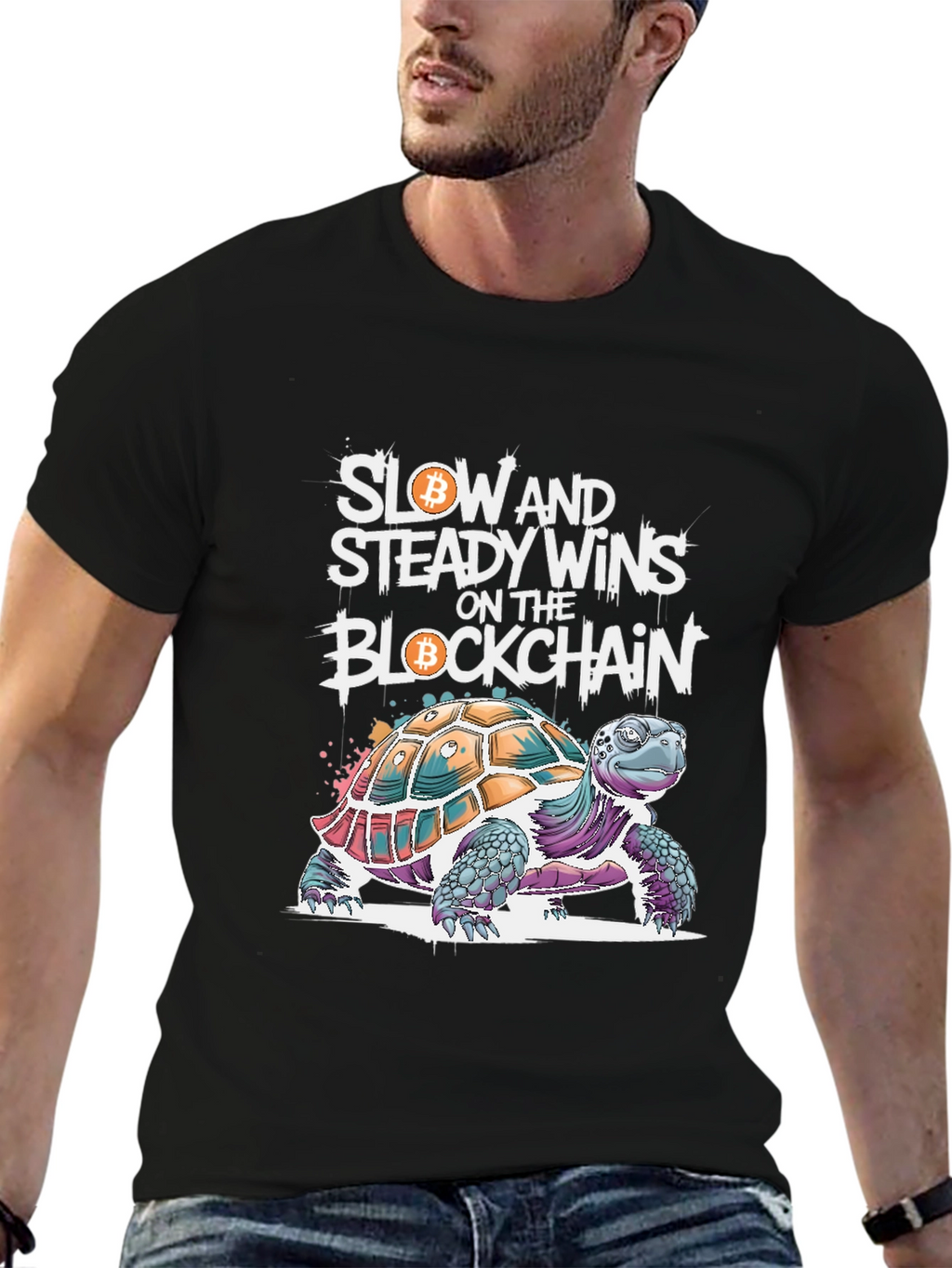 Bitcoin Blockchain Turtle T-Shirt