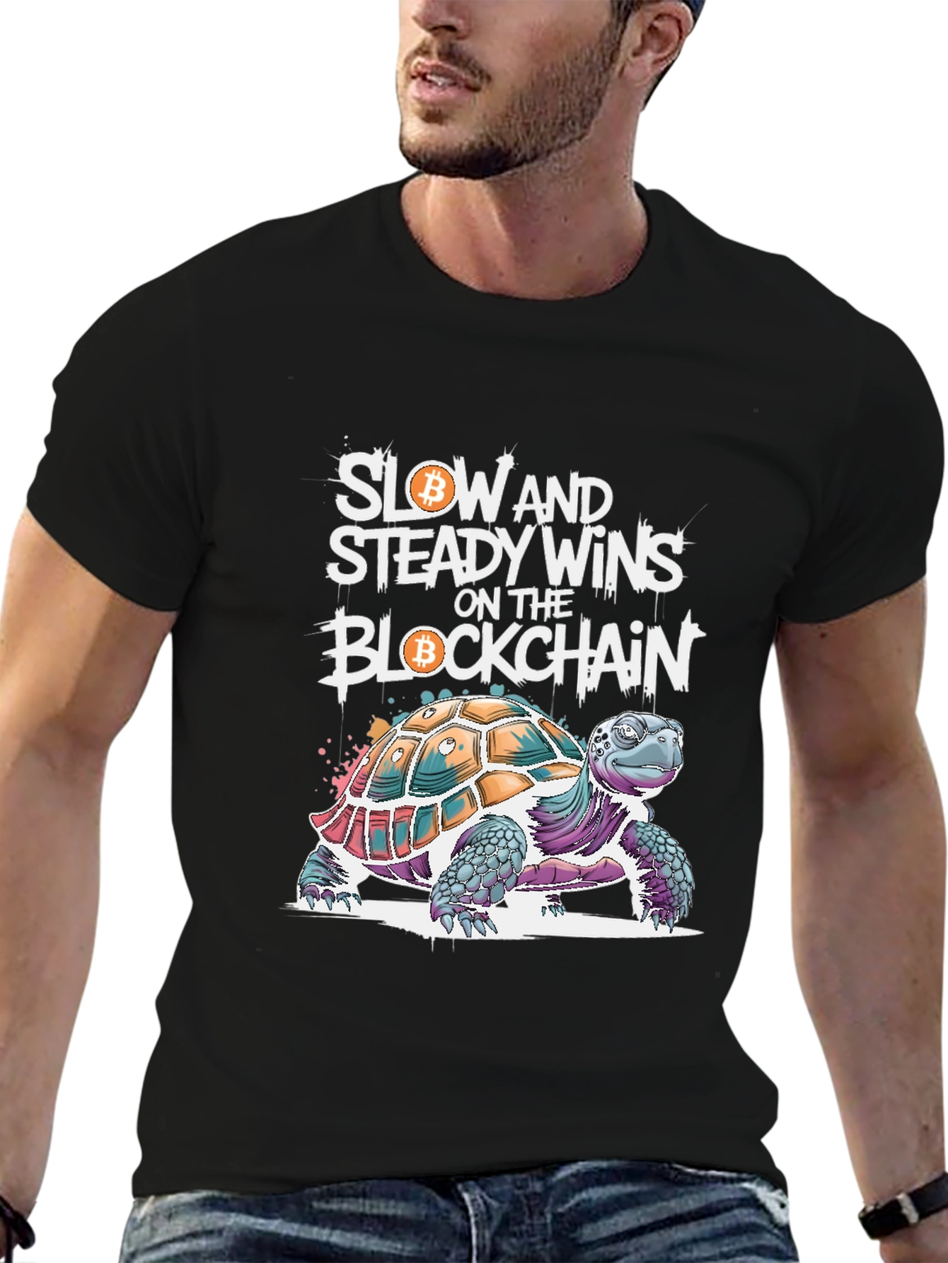 Bitcoin Blockchain Turtle T-Shirt