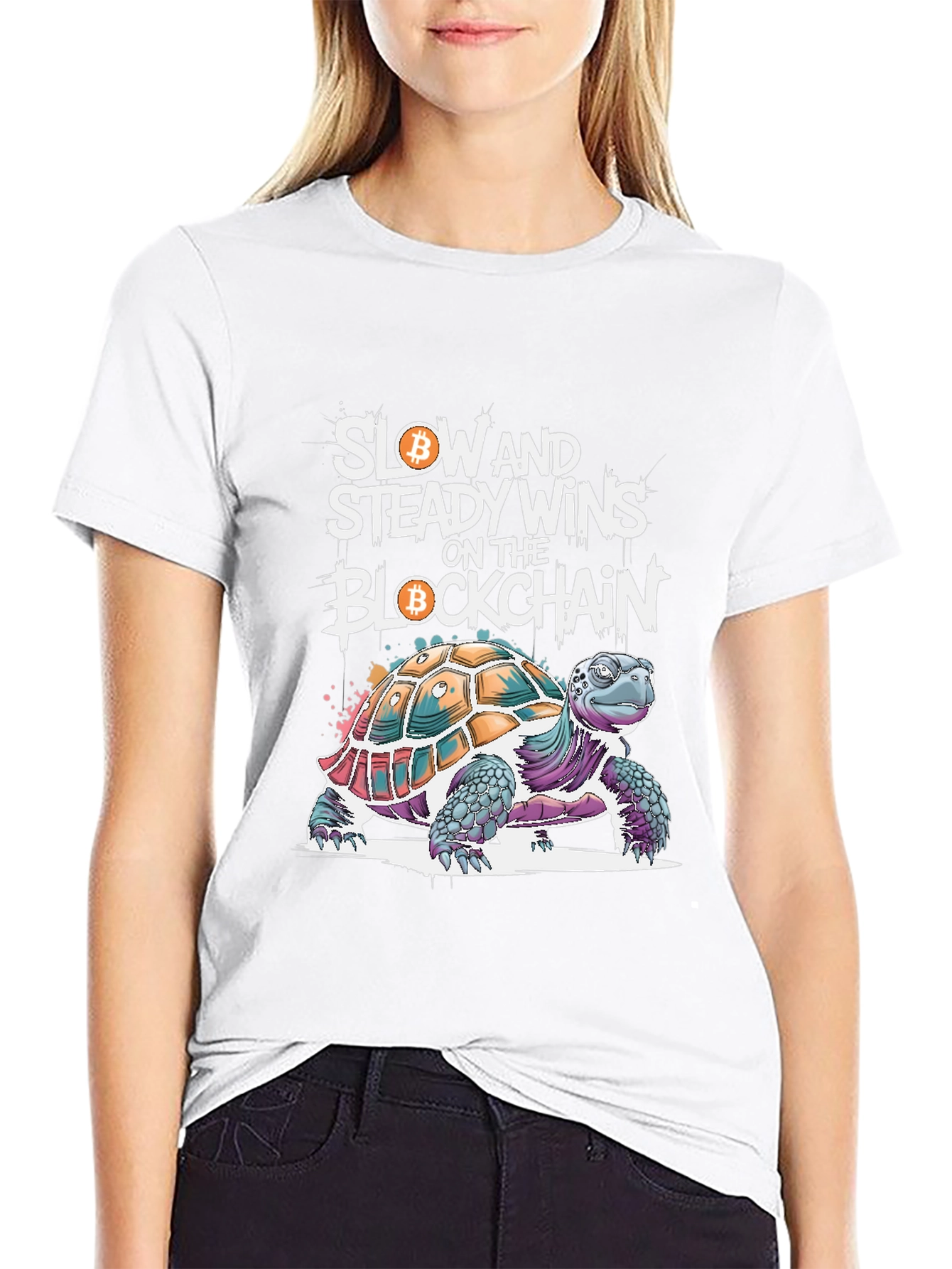 Bitcoin Blockchain Turtle T-Shirt