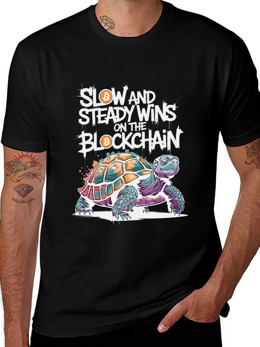 Bitcoin Blockchain Turtle T-Shirt