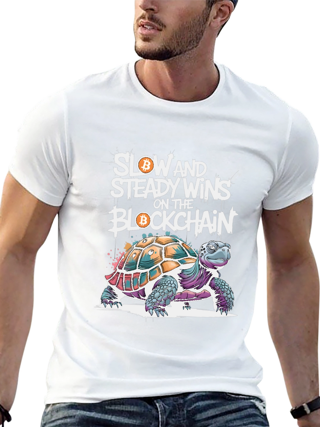 Bitcoin Blockchain Turtle T-Shirt