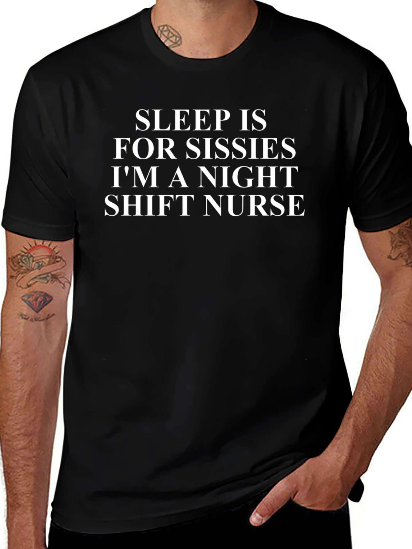 Night Shift Nurse T-Shirt - Sleep Is For Sissies