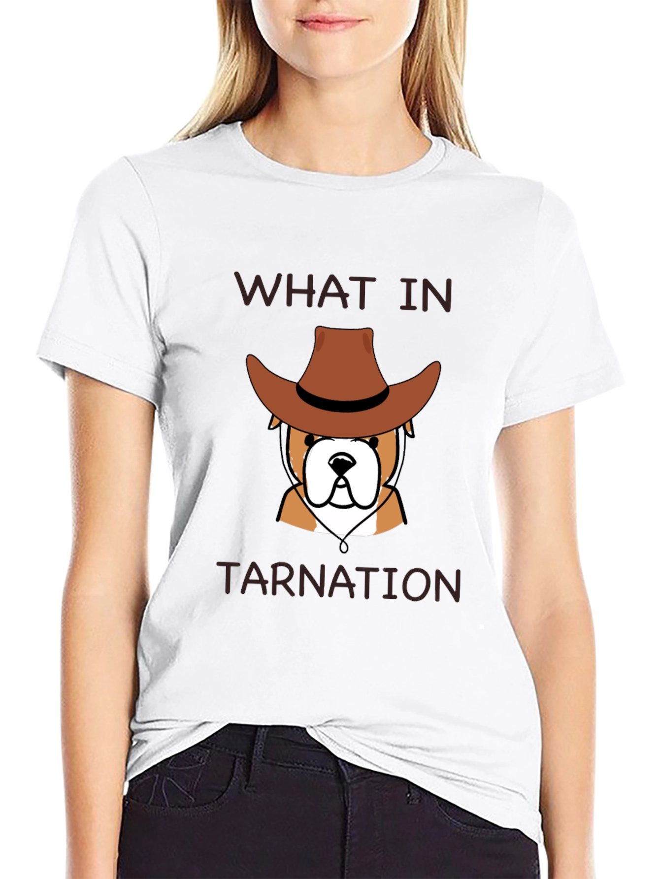 What in Tarnation Bulldog Graphic Tee
