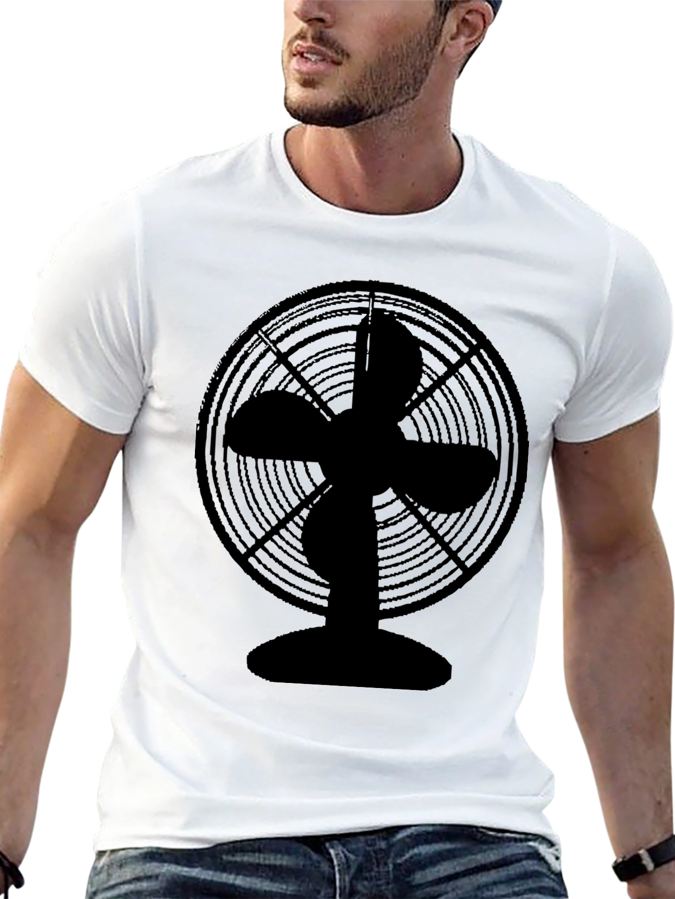 Retro Fan Graphic T-Shirt - Cool & Casual