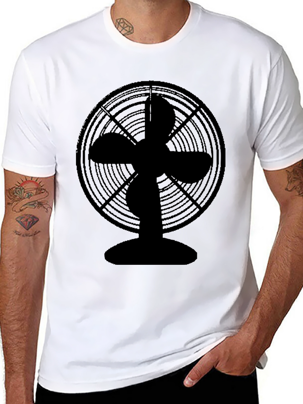 Retro Fan Graphic T-Shirt - Cool & Casual