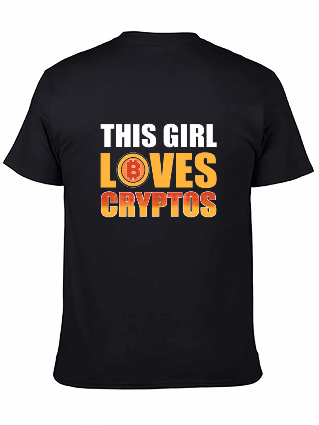 This Girl Loves Cryptos T-Shirt - Bitcoin Fan