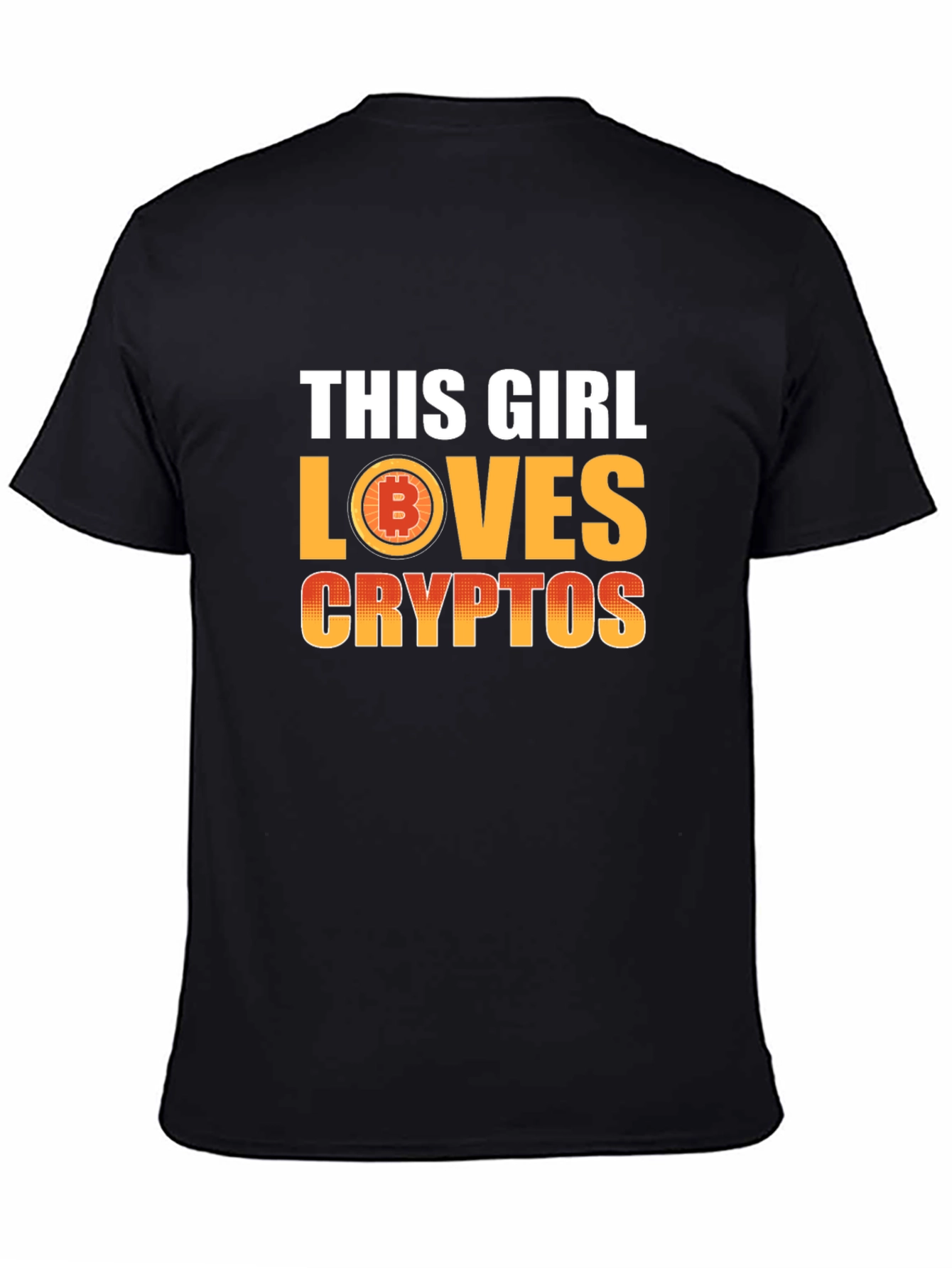 This Girl Loves Cryptos T-Shirt - Bitcoin Fan