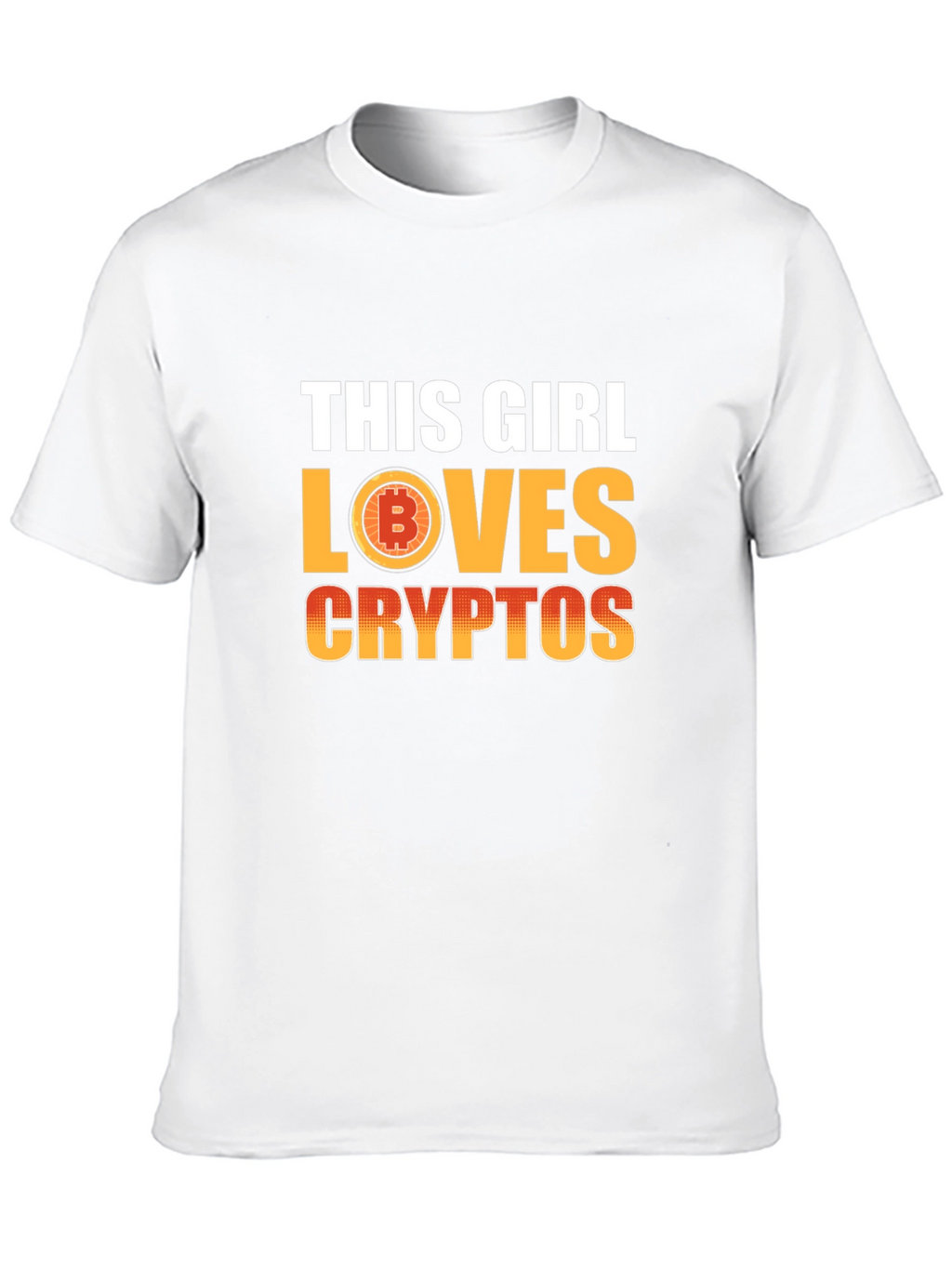 This Girl Loves Cryptos T-Shirt - Bitcoin Fan