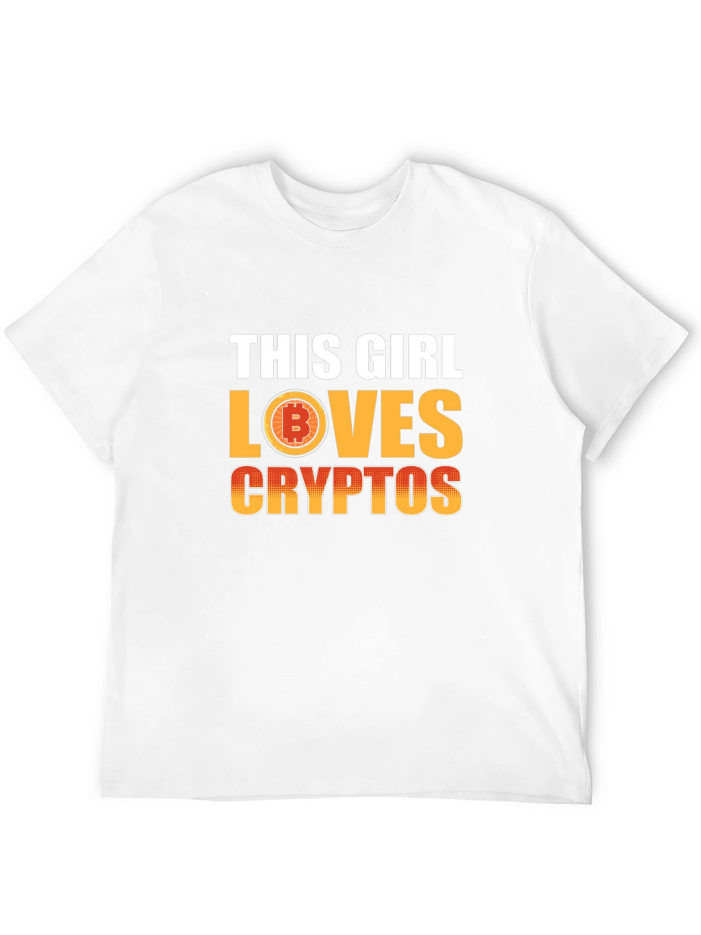 This Girl Loves Cryptos T-Shirt - Bitcoin Fan