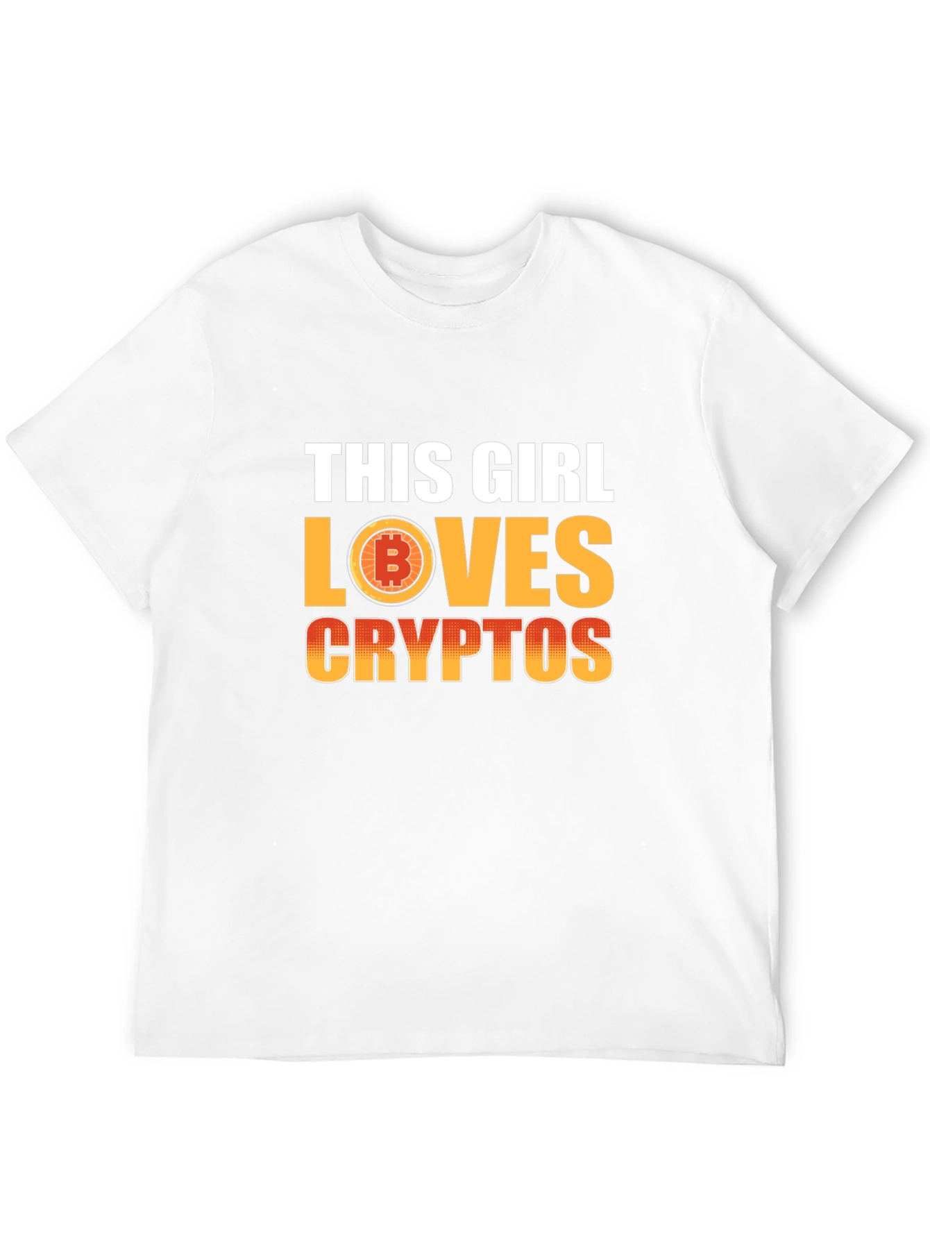 This Girl Loves Cryptos T-Shirt - Bitcoin Fan