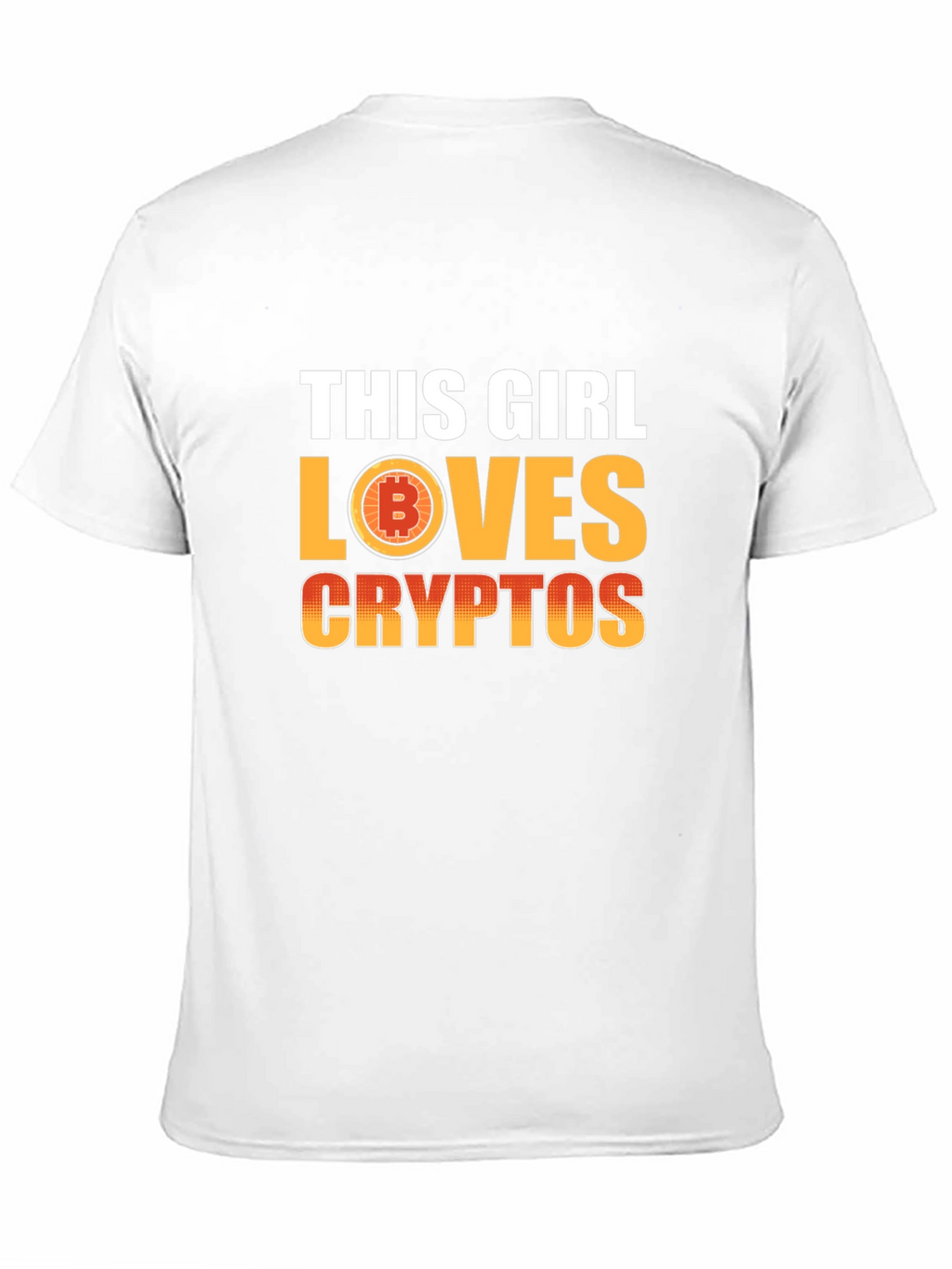 This Girl Loves Cryptos T-Shirt - Bitcoin Fan