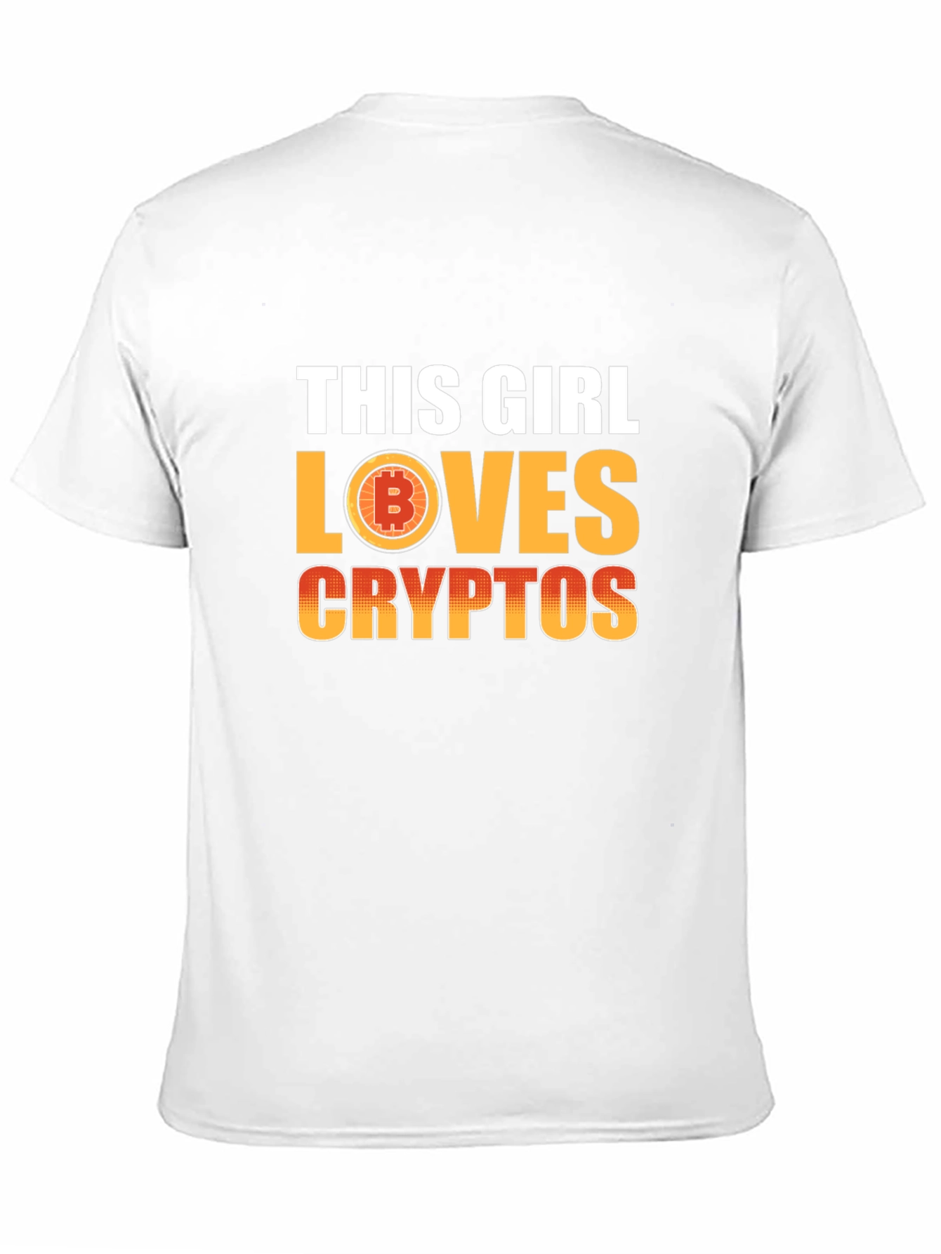 This Girl Loves Cryptos T-Shirt - Bitcoin Fan