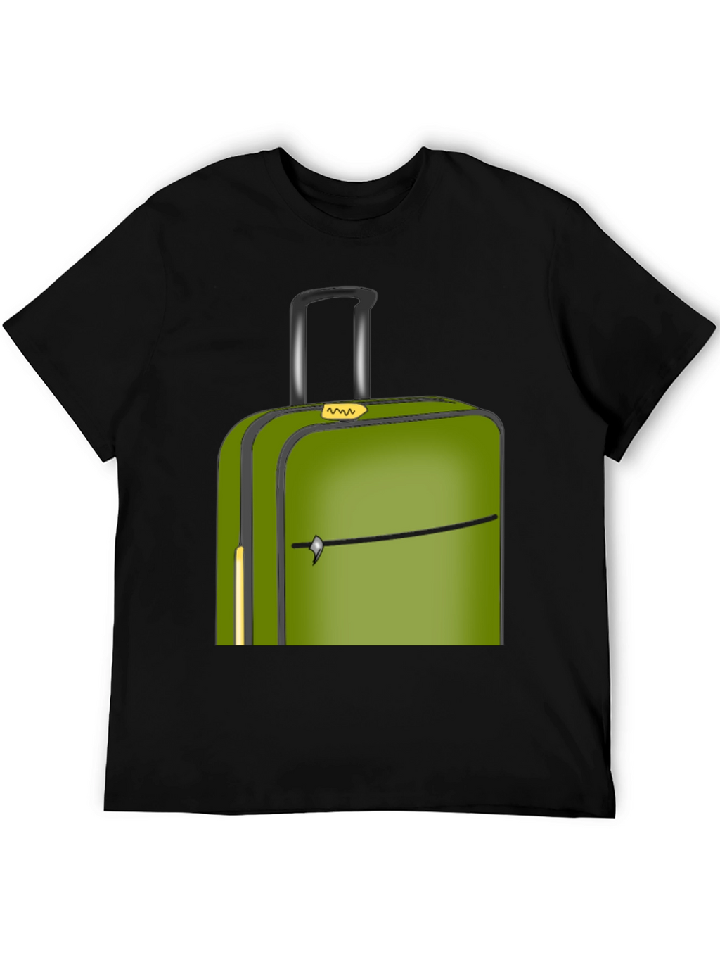 Green Suitcase Graphic Tee - Travel Ready Style!