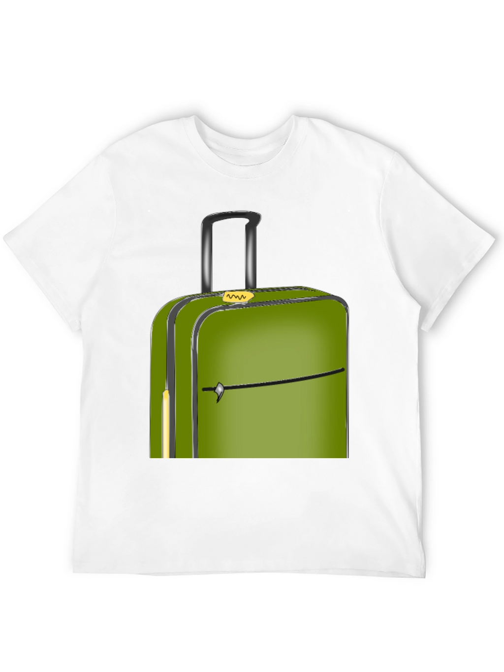 Green Suitcase Graphic Tee - Travel Ready Style!