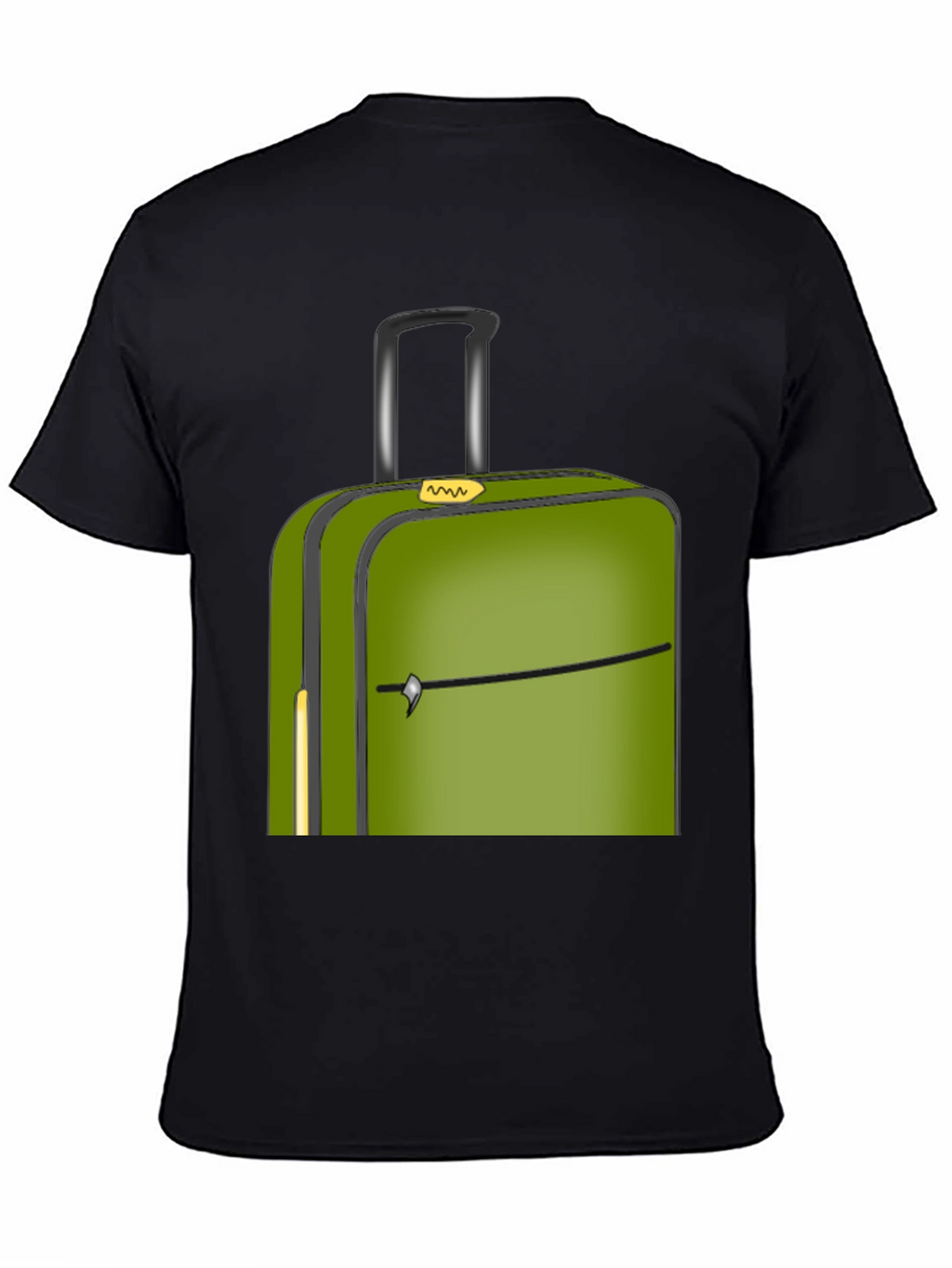 Green Suitcase Graphic Tee - Travel Ready Style!