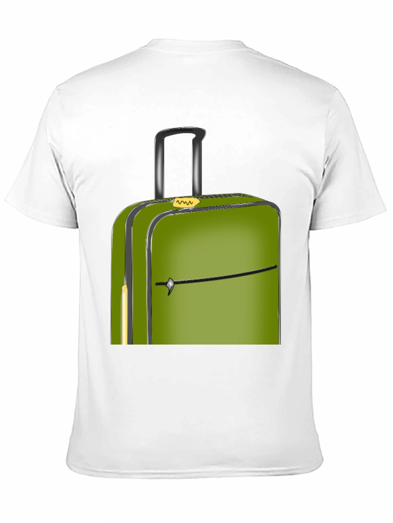 Green Suitcase Graphic Tee - Travel Ready Style!