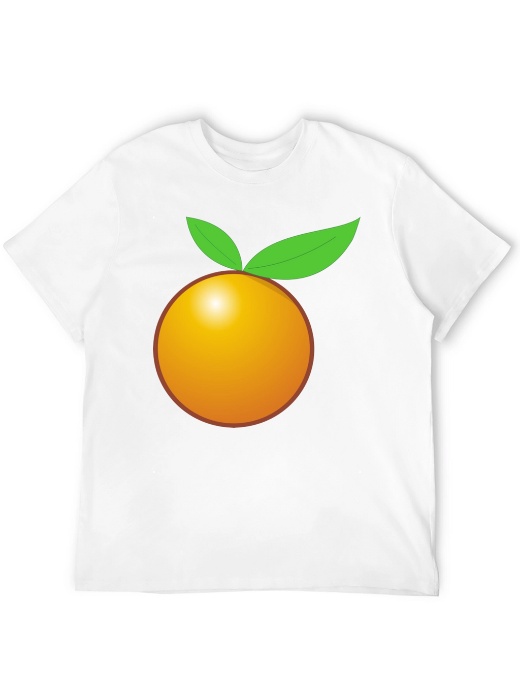 Orange Graphic Tee - Bold Black T-Shirt