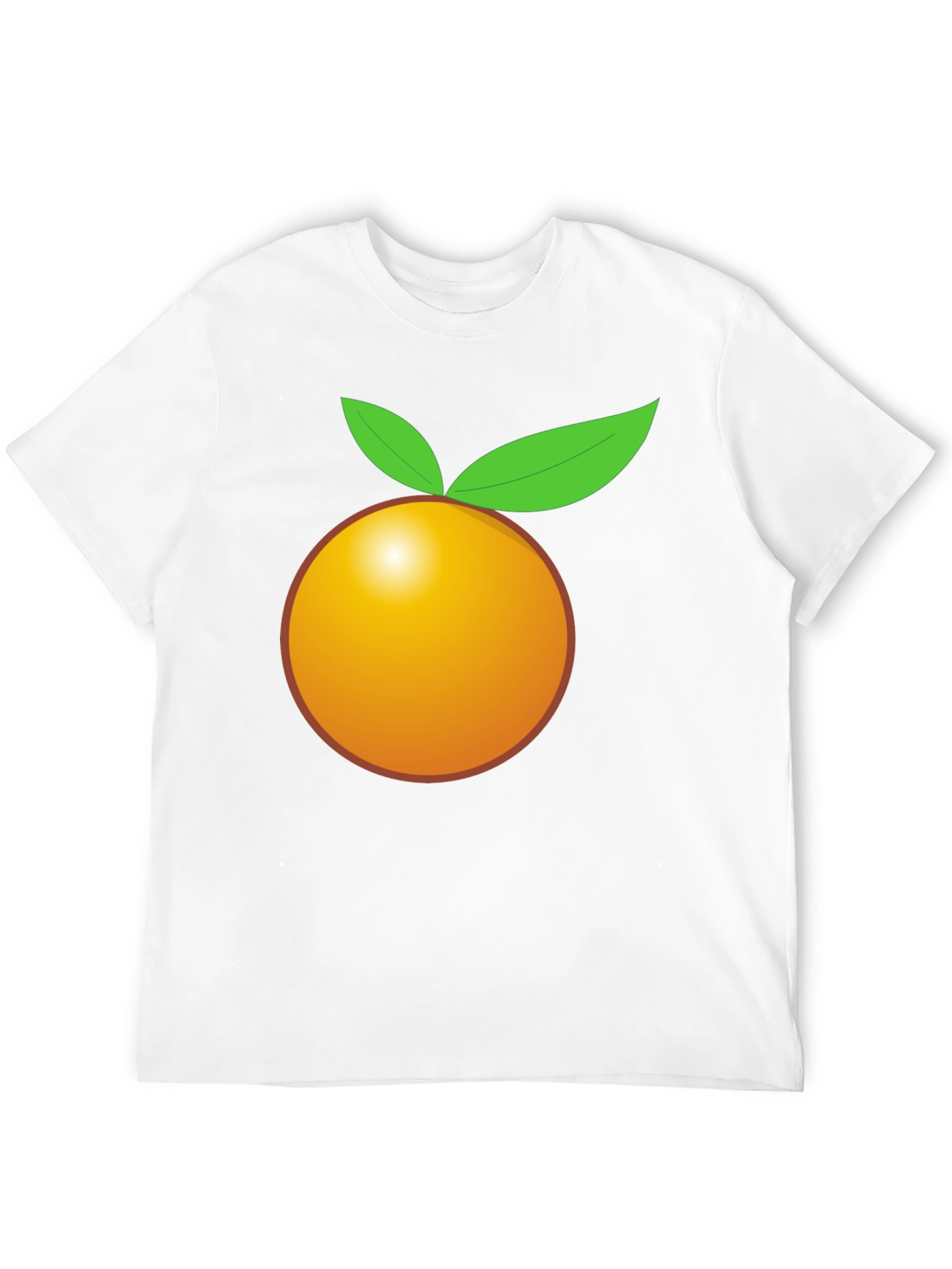 Orange Graphic Tee - Bold Black T-Shirt