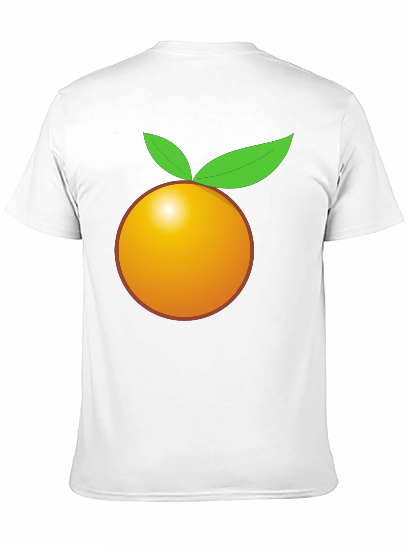 Orange Graphic Tee - Bold Black T-Shirt