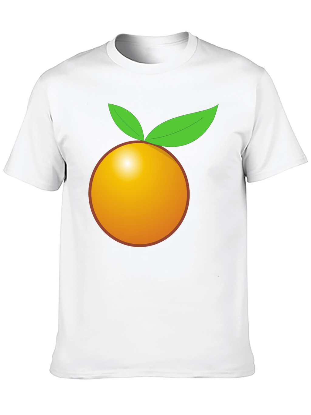 Orange Graphic Tee - Bold Black T-Shirt