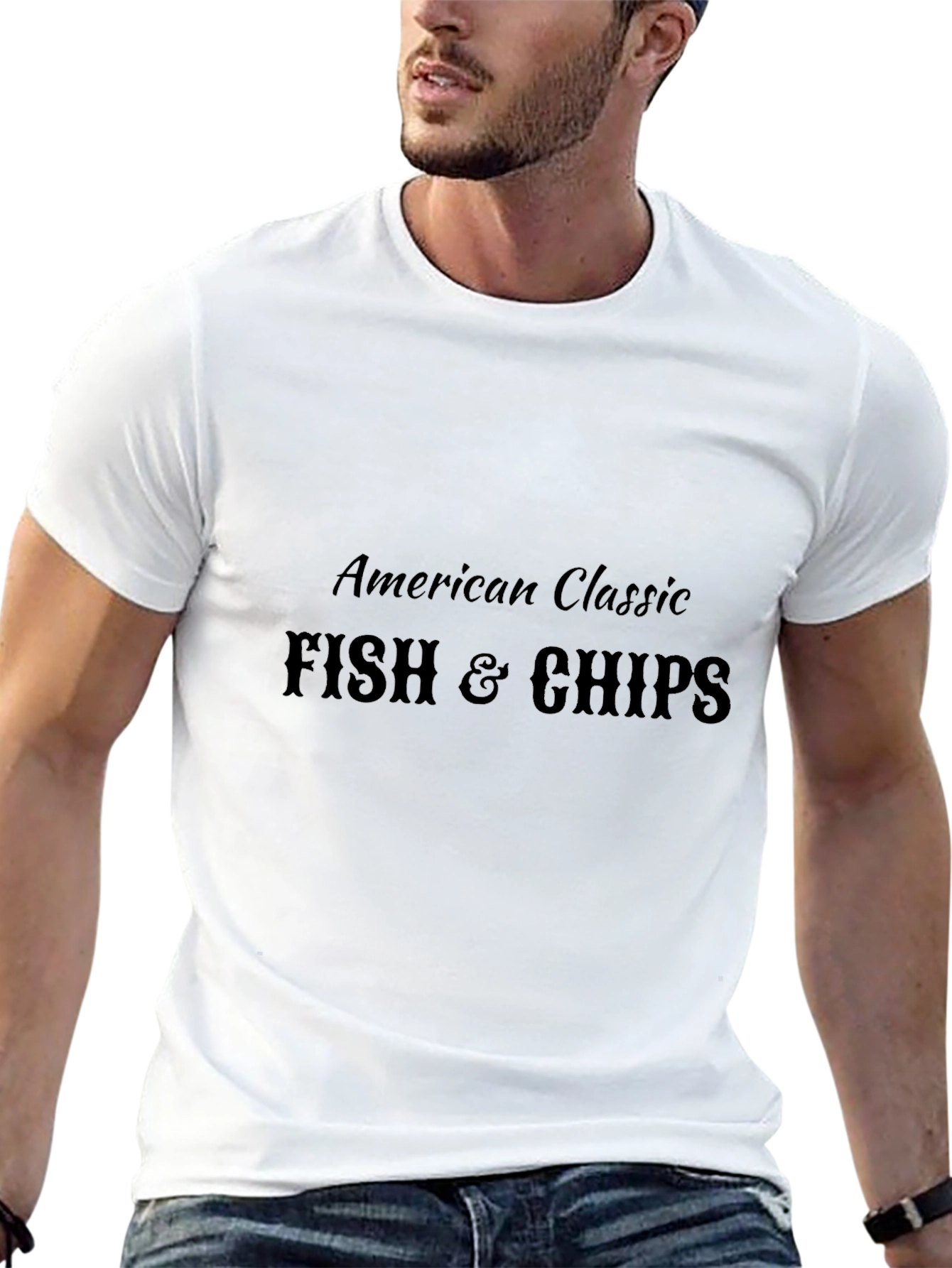 American Classic Fish & Chips Graphic T-Shirt