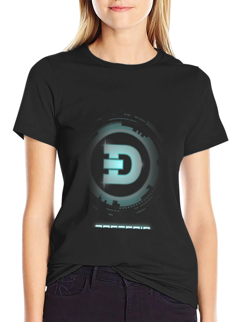 Cyber Dogecoin T-Shirt: Modern Crypto Style
