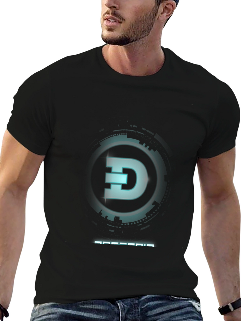 Cyber Dogecoin T-Shirt: Modern Crypto Style
