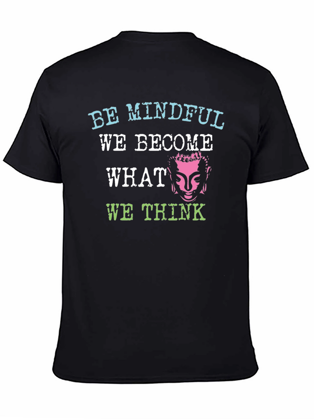 Mindful Buddha Graphic T-Shirt - Black
